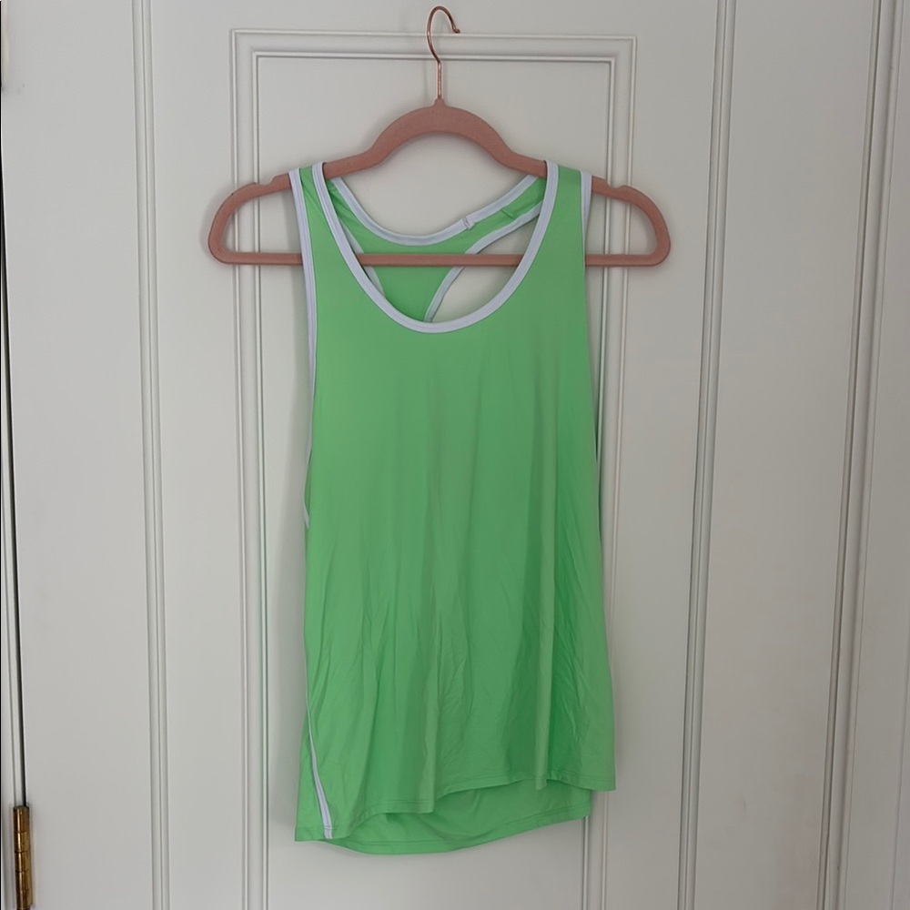ALO Yoga Green Racerback Relaxed Tank Top